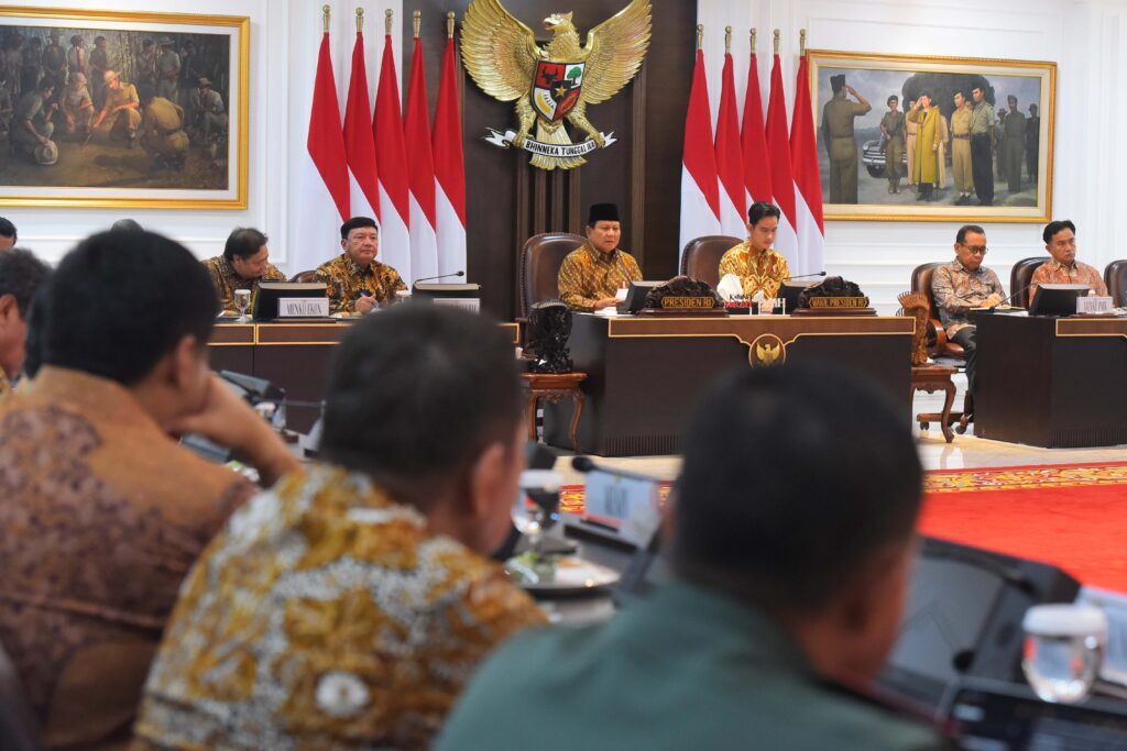 Sidang Kabinet Paripurna Pertama, Presiden Prabowo Subianto Tekankan Pentingnya Persatuan