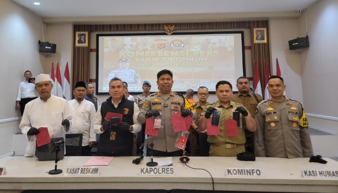 Tiktokers Asal Sukabumi Diciduk Polisi Promosikan Judi Online, Dua Pelaku Diamankan