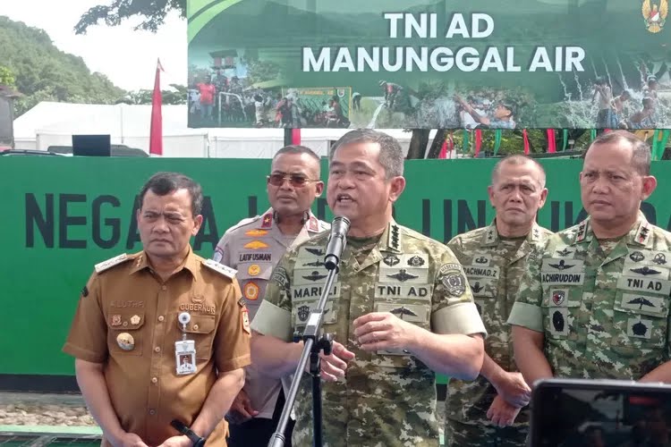 Kasad Resmikan Pompa Hidram di Banyumas, Dorong Ketahanan Air Pertanian untuk Swasembada Pangan Nasional