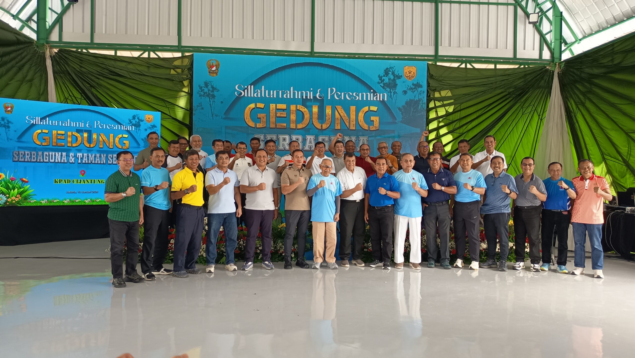 Peresmian Gedung Serbaguna dan Taman Segitiga KPAD Cijantung II Jadi Momentum Silaturahmi Warga