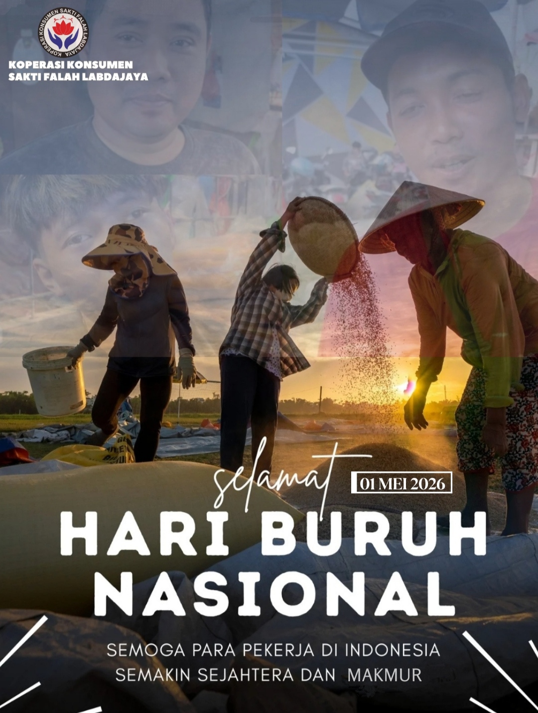 Koperasi Konsumen Sakti Falah Labdajaya Ucapkan Selamat Hari Buruh Internasional 2026, Dukung Swasembada Pangan dan Penguatan UMKM