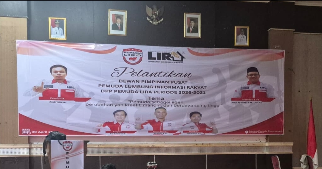 Sultoni Resmi Pimpin Pemuda LIRA Periode 2026–2031, Bawaslu Ingatkan Peran Kawal Demokrasi